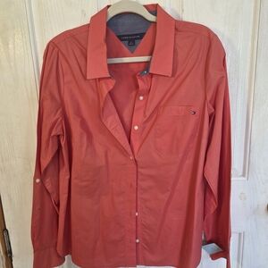 Tommy Hilfiger Coral Button Down Shirt